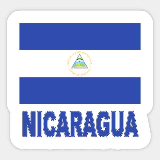 The Pride of Nicaragua - Nicaraguan National Flag Design Sticker by Naves